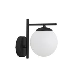 Aplique de Pared ANABEL Negro 1 luz C/T Blanca