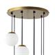 PLAFON ANABEL 8 LUCES SUSPENDIDA ORO