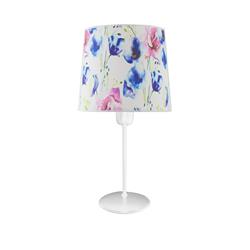 Lámpara de Mesa GARDENIA PRINT Blanco 1 Luz