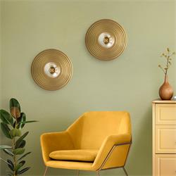 Aplique de Pared LOURDES Metal Oro D30