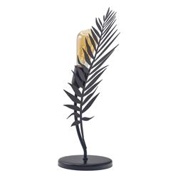 Lámpara de Mesa XANA Hoja Metal Negra 1 L