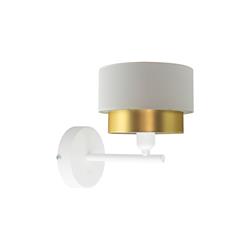 Aplique de Pared YASMINA Oro Blanco E27 1 Luz