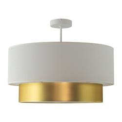 Plafón de Techo YASMINA Oro Blanco D50 1 Luz