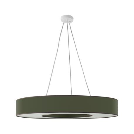 Lámpara de Techo EROS Tejido Verde Oliva 6 Luces 80 Cm