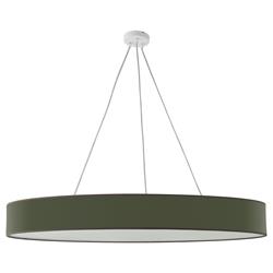 Lámpara de Techo SUNNY Tejido Verde Oliva 6 Luces 100 Cm