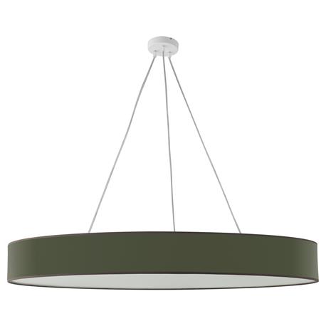 Lámpara de Techo SUNNY Tejido Verde Oliva 6 Luces 100 Cm